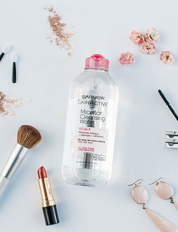 garnier skinactive micellar cleansing water-all-in-1 laydown